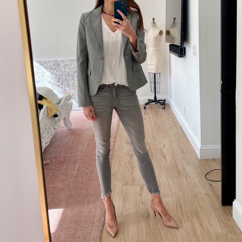 Light grey Theory blazer size 2